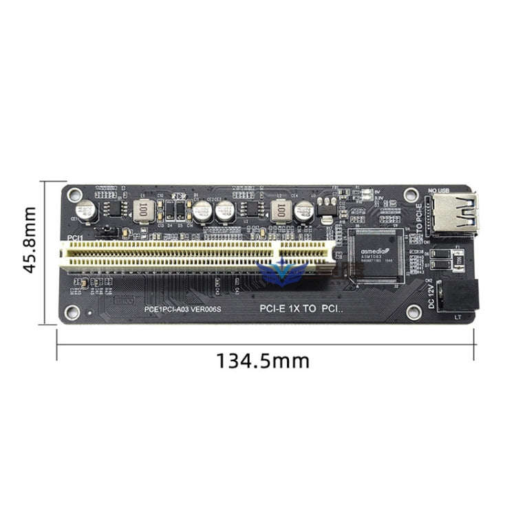 PCI-E 1X To Single PCI With baffle Riser Card Extend Adapter Add Expansion Card For PC Computer
