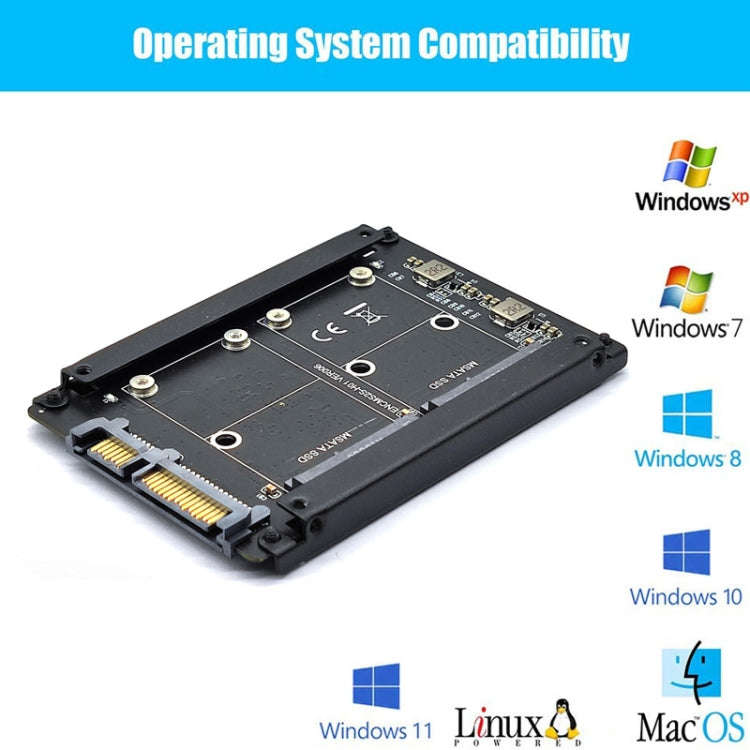 MSATA To SATA3 Transfer Card SSD Solid State Drive To 6G Interface Conversion Card(ENCMS2S-H01)
