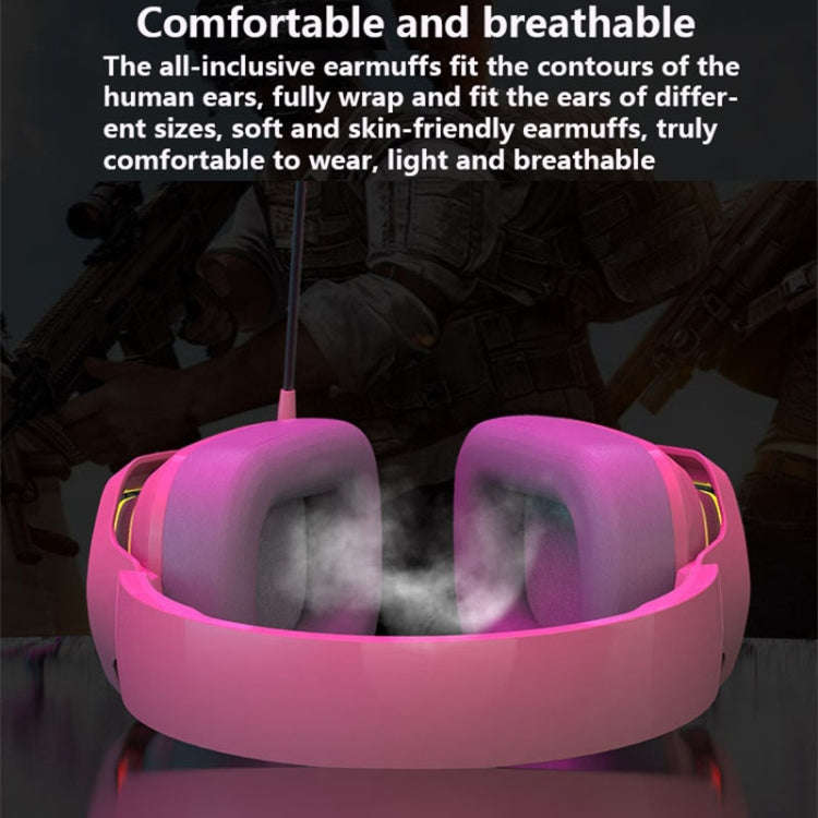 Ajazz AX368 Computer Game Audio Recognition RGB Headset 3.5mm Version (Black)