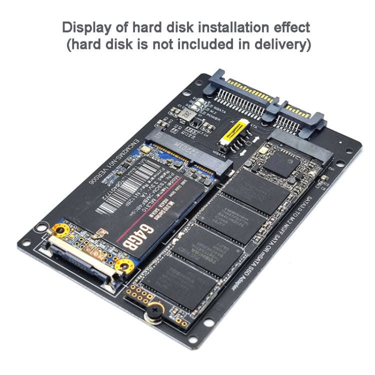 SATA 22PIN To MSATA Or M.2 NGFF SATA Card 2 In 1 SSD Converter Card With USB 3.0 Cable