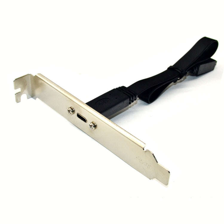 USB 3.1 Type-E To USB-C / Type-C Connector Front Panel Header 0.3m High Profile Bracket