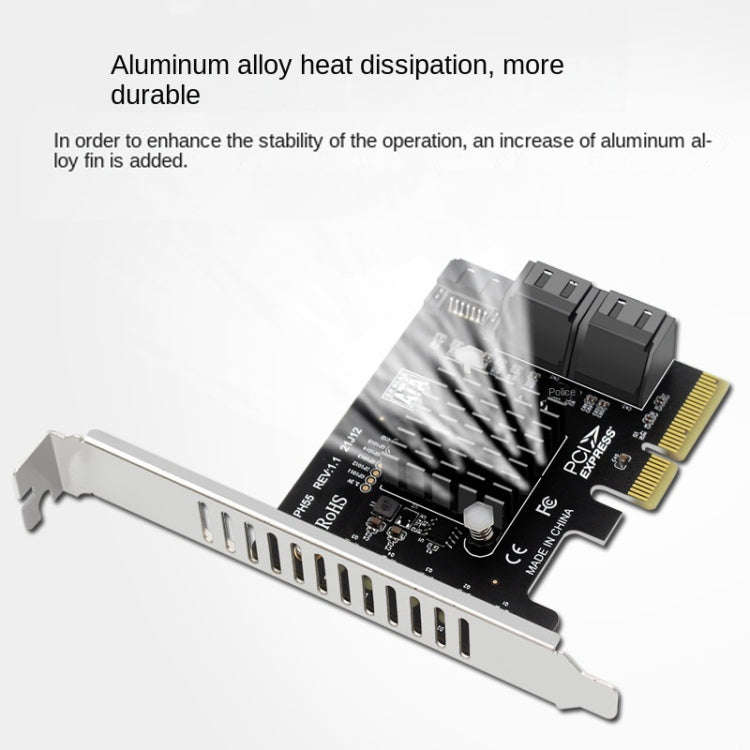 PCI-E To 5 SATA 3.0 Expansion Card(Semi High Baffle)