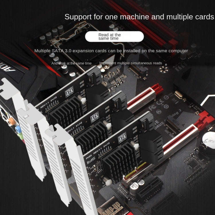 PCI-E To 5 SATA 3.0 Expansion Card(Semi High Baffle)