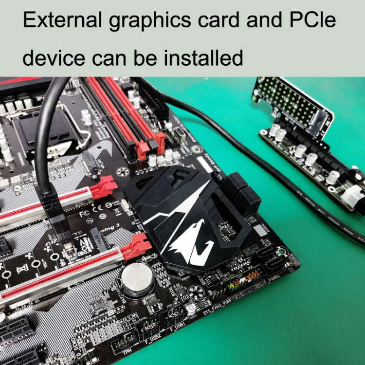 5pcs NGFF M.2 Rotor PCI-E Channel USB3.0 Transfer Card Graphics Extension Transfer(Black)
