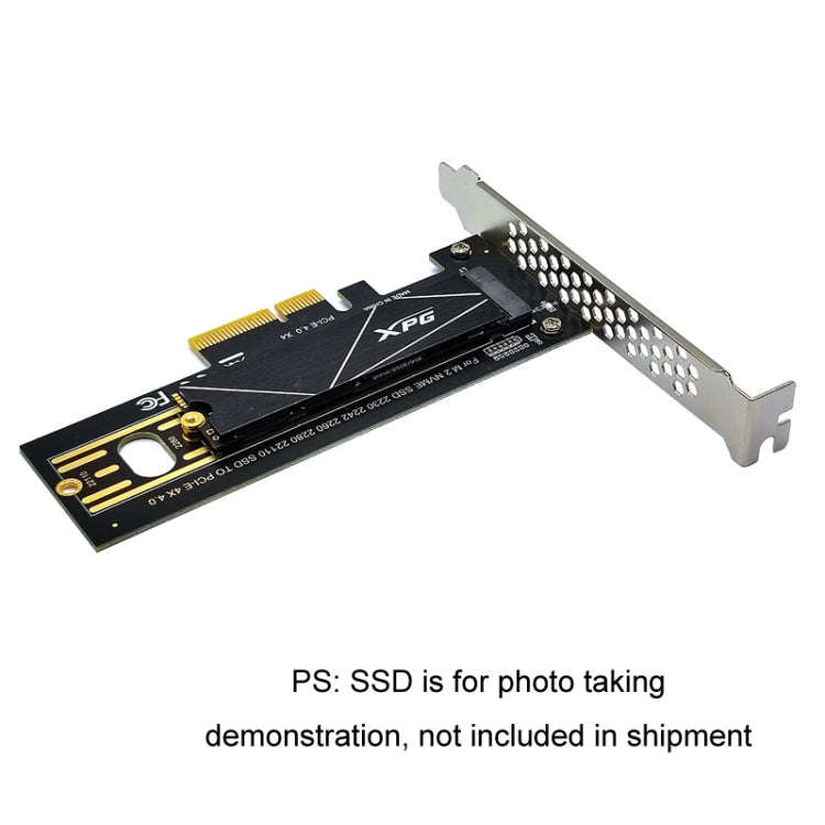 2pcs M.2 Riser Card NVMe SSD to PCI-E X4 4.0 GEN4(Black)