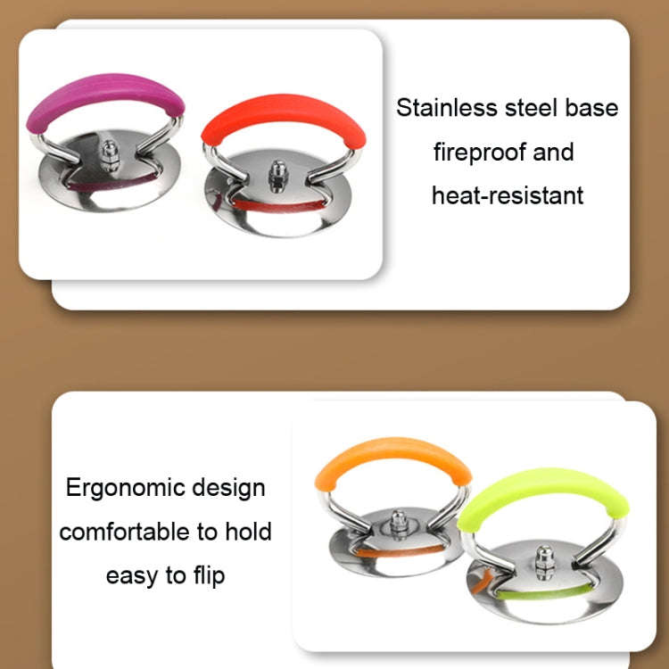 Universal Silicon Pot Lid Handle Kitchenware Accessories, Style: Steel  Ring
