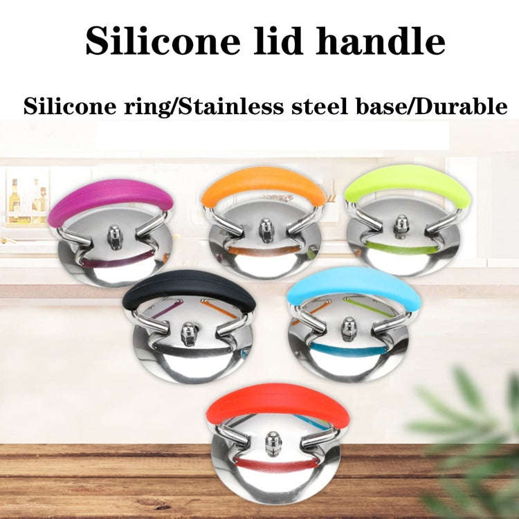 Universal Silicon Pot Lid Handle Kitchenware Accessories, Style: Steel  Ring