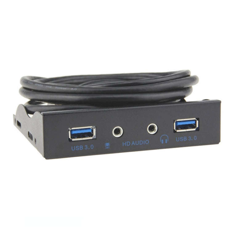 3.5-Inch  2 USB 3.0+HD AUDIO Port Desktop PC Floppy Drive Front Panel(Black)
