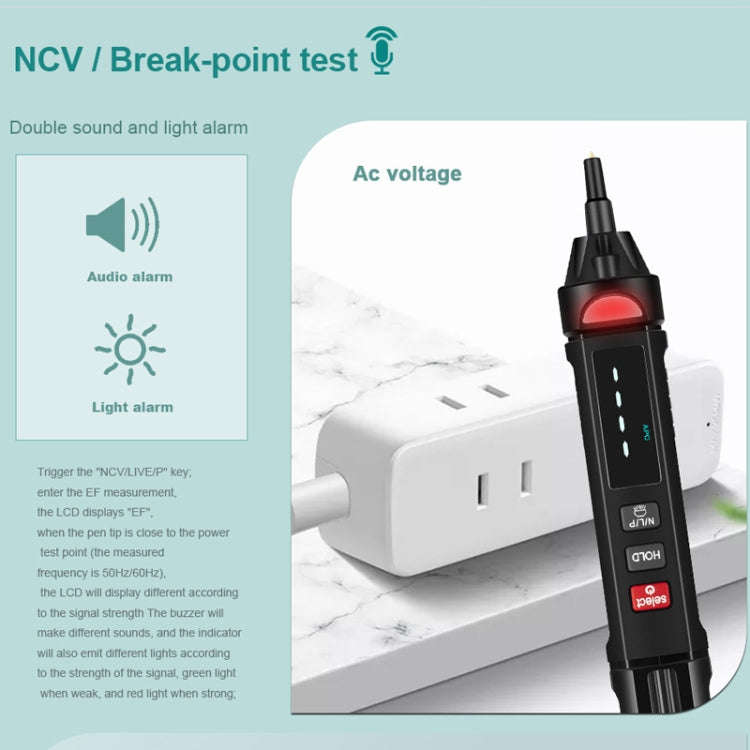 WinAPEX  ET8906  Digital Multimeter Voltage Test Pen Capacitance Meter Diode NVC Tester