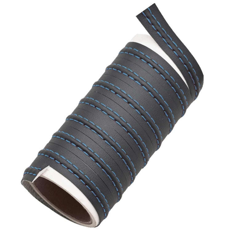 8m Car Center Console Interior Modification Leather Gap Strip(Black Blue)