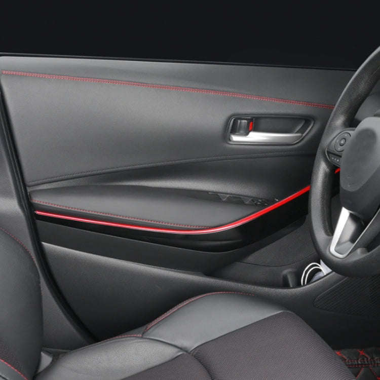 8m Car Center Console Interior Modification Leather Gap Strip(Black Blue)