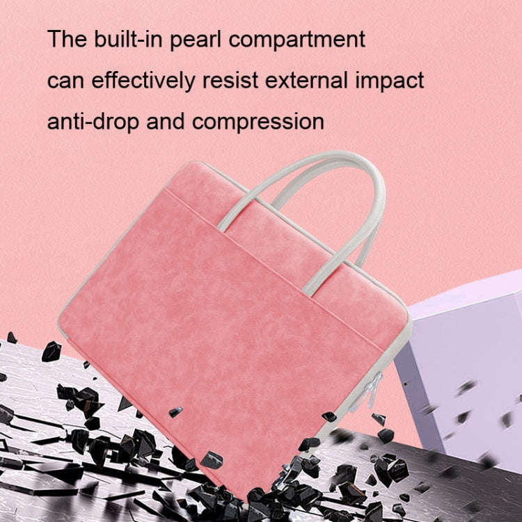 BUBM 14 Inch Full Open Laptop Bag(Pink)