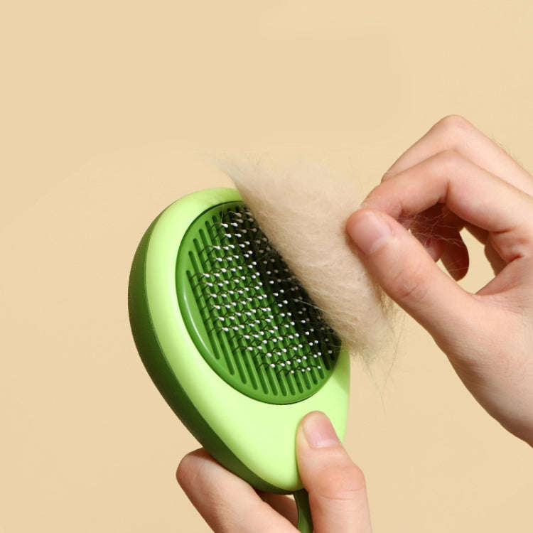 Cat Pet Fleece Needle Comb Cleaning Supplies(Avocado Green)