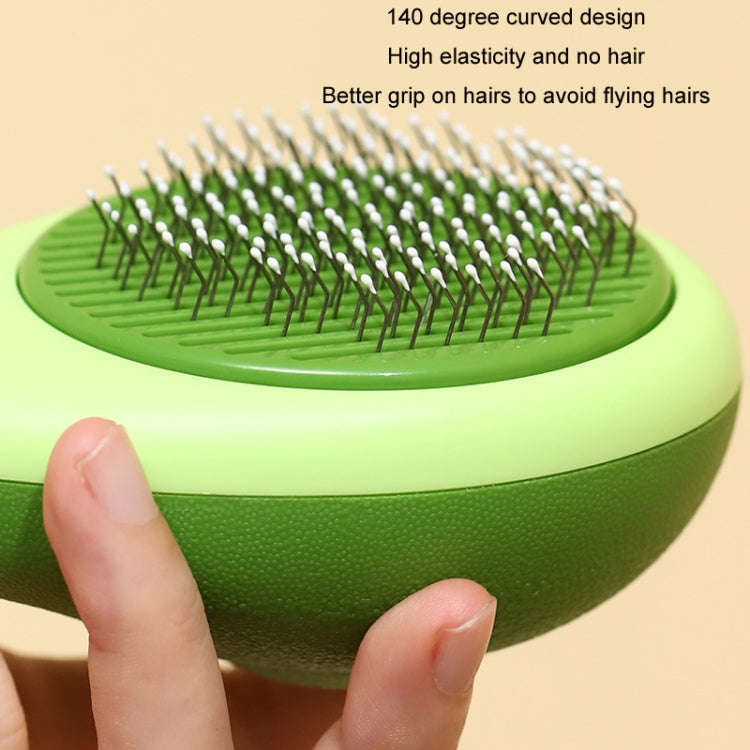 Cat Pet Fleece Needle Comb Cleaning Supplies(Avocado Green)