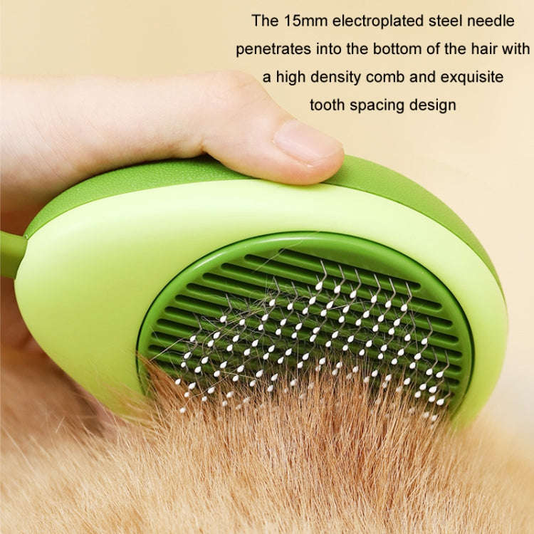Cat Pet Fleece Needle Comb Cleaning Supplies(Avocado Green)