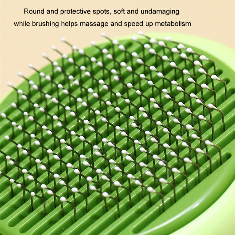 Cat Pet Fleece Needle Comb Cleaning Supplies(Avocado Green)