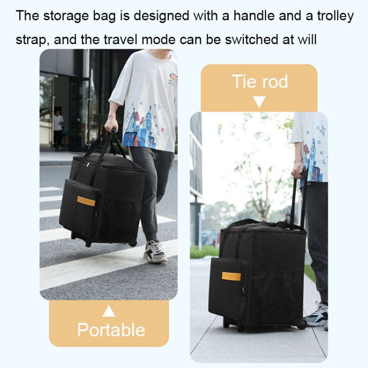 BUBM Computer Host Detachable Trolley Shockproof Waterproof Storage Bag With Wheels, Size: 27 inc...