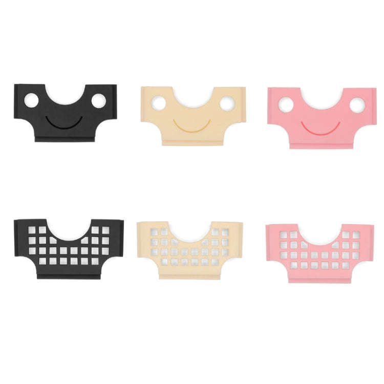 Car Multi-functional Adhesive Bill Card Holder, Color: Smile Black