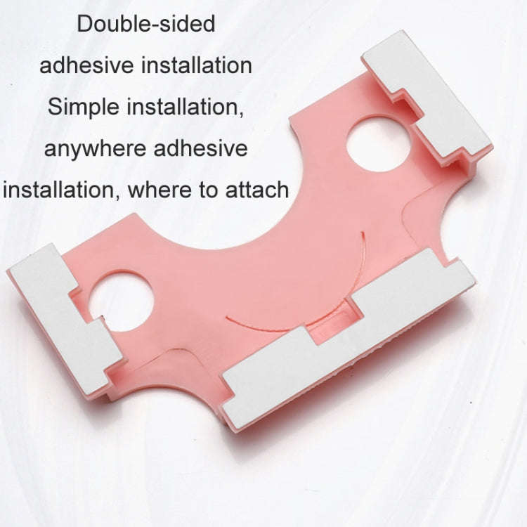 Car Multi-functional Adhesive Bill Card Holder, Color: Smile Black
