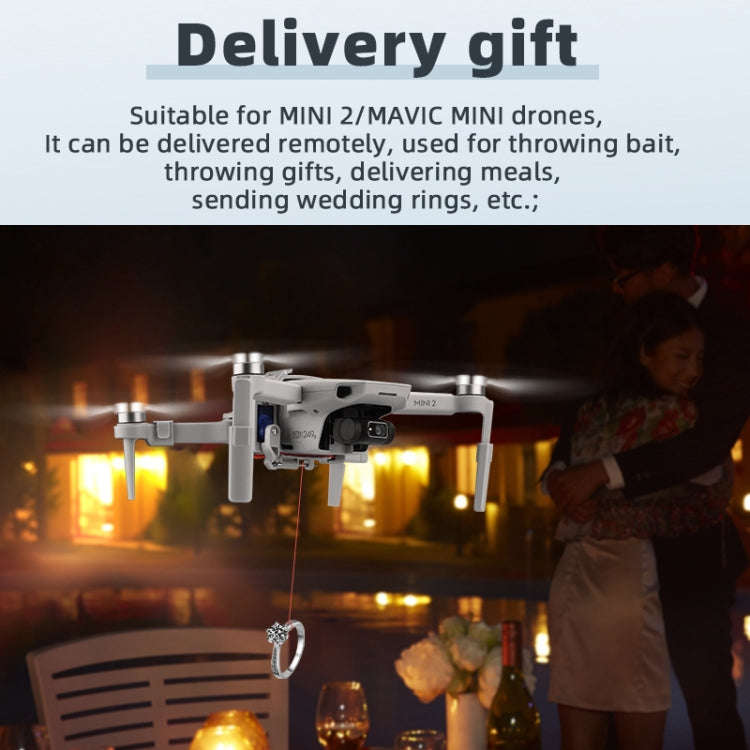 For DJI MINI 2/Mavic Mini/Mini SE  Airdrop System Fishing Bait Wedding Ring Deliver Life Rescue T...
