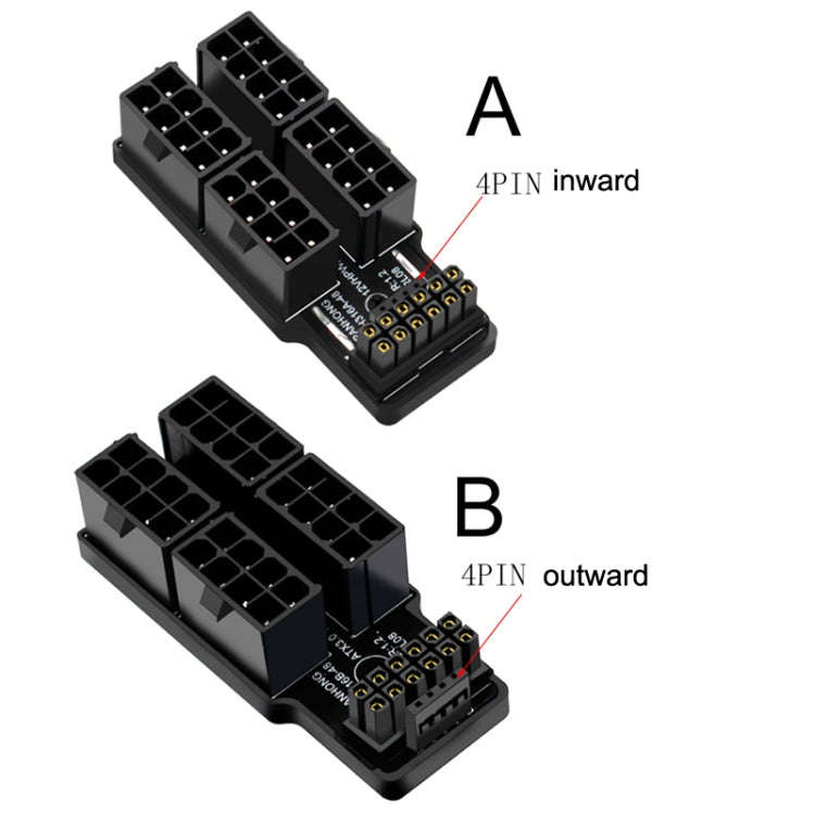A Model ATX3.0 12VHPWR 12+4P 600W 180 Degree Power Steering Connector