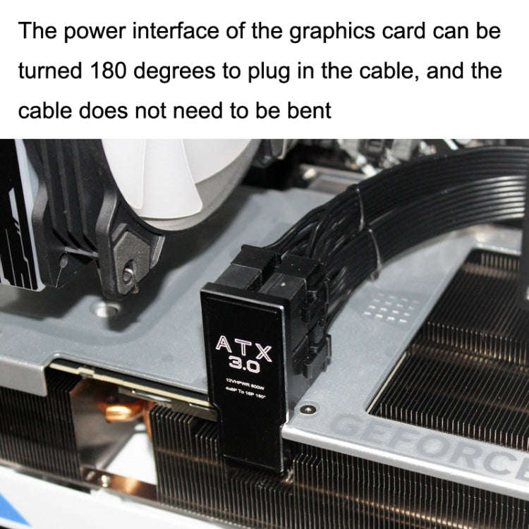 A Model ATX3.0 12VHPWR 12+4P 600W 180 Degree Power Steering Connector