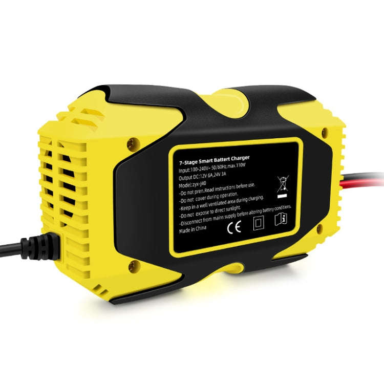 E-FAST Car Battery Charging LED Current Voltage Power Display Charger(EU Plug)
