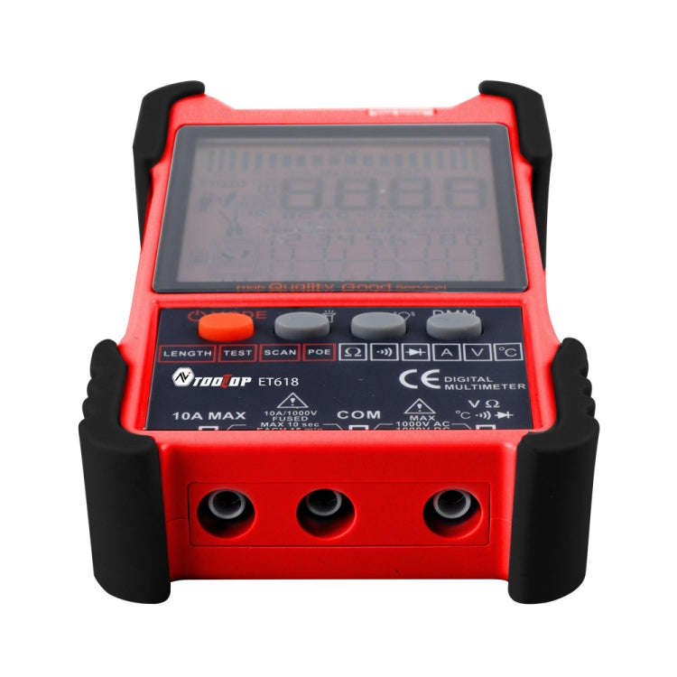 TOOLTOP 600m/1968ft Network Cable Length 2 in 1 Network Cable Finder Multimeter(7 pcs/set)
