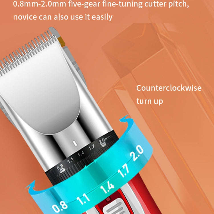 Puppy Shaver Pet Electric Shaver Cat Haircutter Set, Color: Red Standard