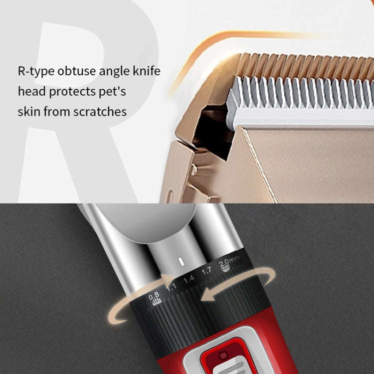 Puppy Shaver Pet Electric Shaver Cat Haircutter Set, Color: Red Standard