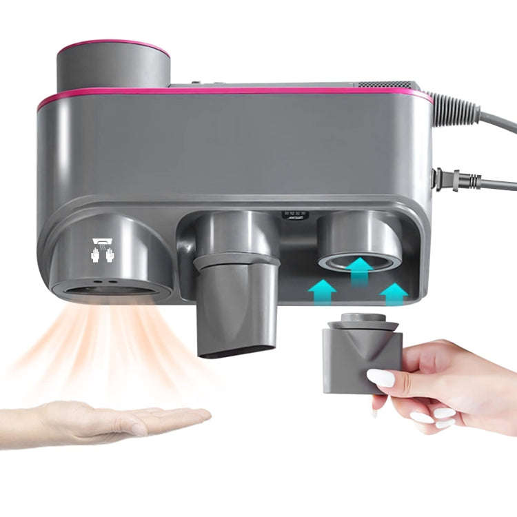 For Dyson Hair Dryer Bracket Storage Rack Wall Mounted Organizer Holders With Hand Dryer Elegant ...
