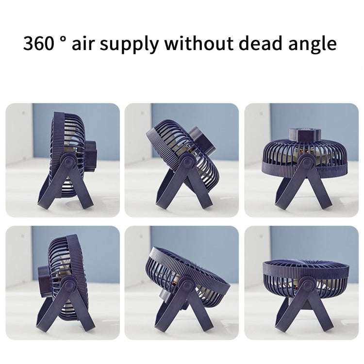 3-in-1 Electric Fan Wall Mounted Desktop Quiet Brushless Turbine Mini Fan, Style: Rechargeable(Wh...