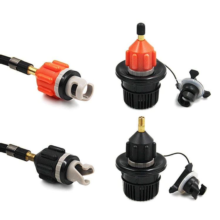 Surfing Paddle Board Adapter Inflatable Air Valve Conversion Air Nozzle(Black)