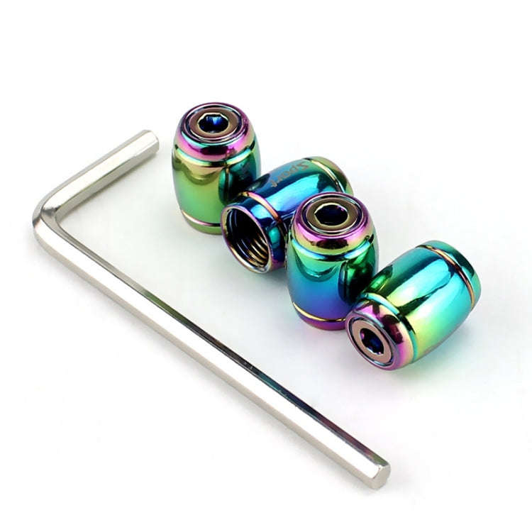 Automobile Valve Core Cap Tire Anti-deflation Valve Decoration(Colorful)