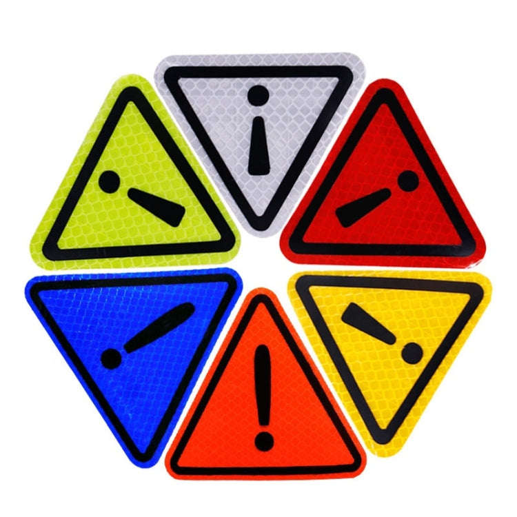 Car Tail Triangle Reflective Stickers Safety Warning Danger Signs Car Stickers(Red)