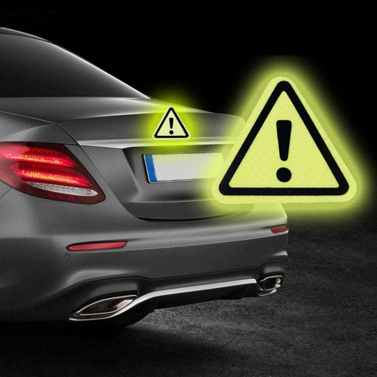Car Tail Triangle Reflective Stickers Safety Warning Danger Signs Car Stickers(Red)