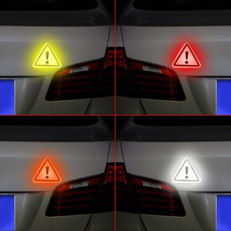 Car Tail Triangle Reflective Stickers Safety Warning Danger Signs Car Stickers(Red)
