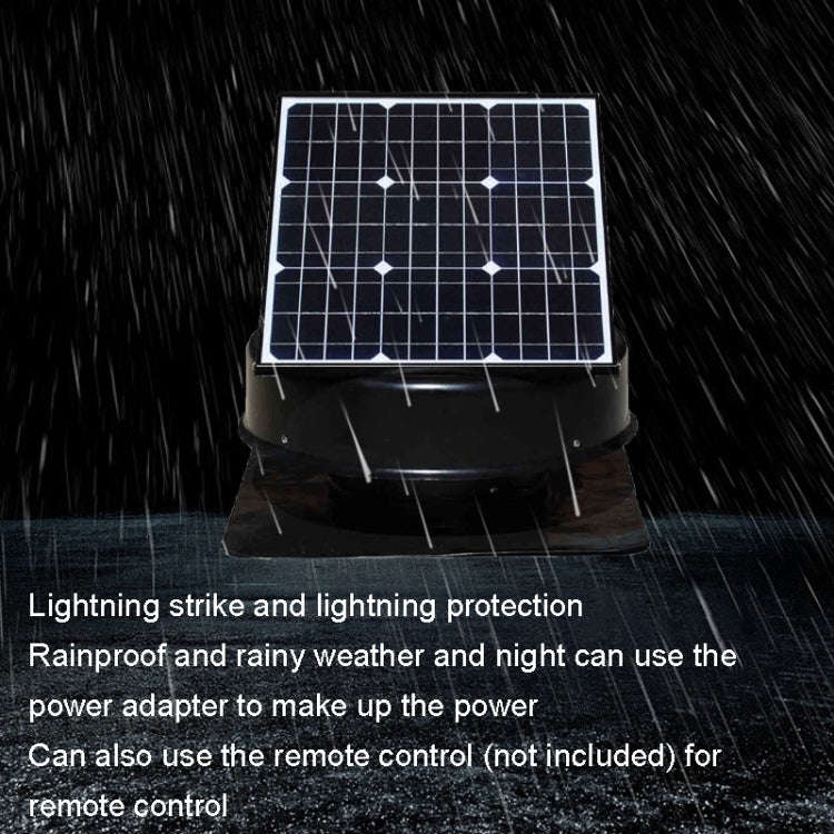 SRVF-320 Solar Roof Exhaust Fan Aluminum Alloy Exhaust Switching Fan Negative Pressure Fan