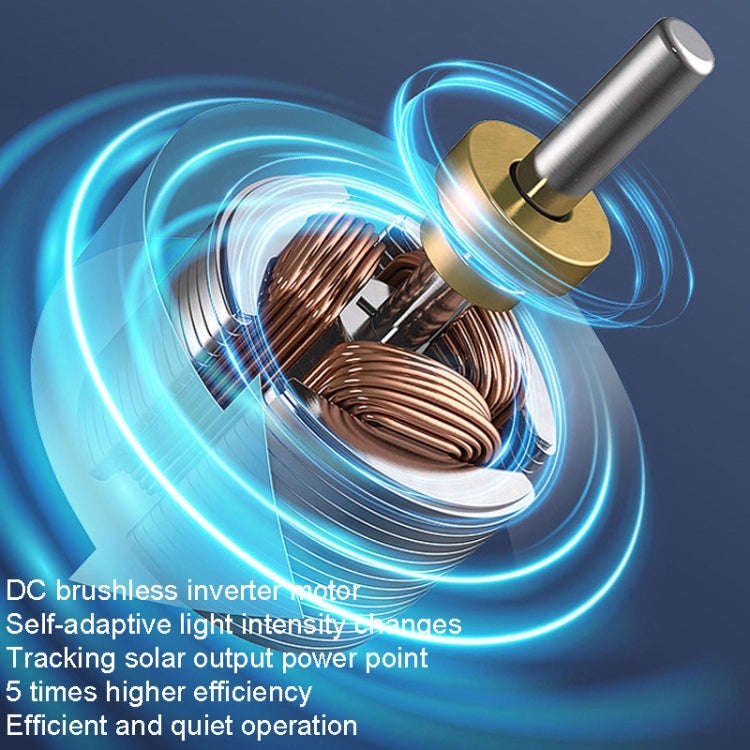 SRVF-320 Solar Roof Exhaust Fan Aluminum Alloy Exhaust Switching Fan Negative Pressure Fan
