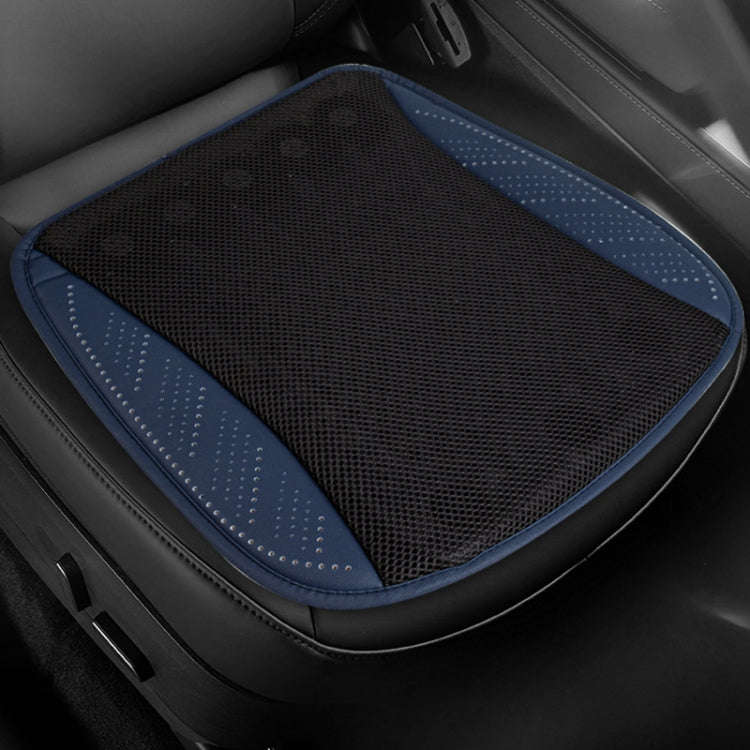 Multifunctional USB Fan Ventilation Heat Dissipation Car Seat Cushion(Navy)