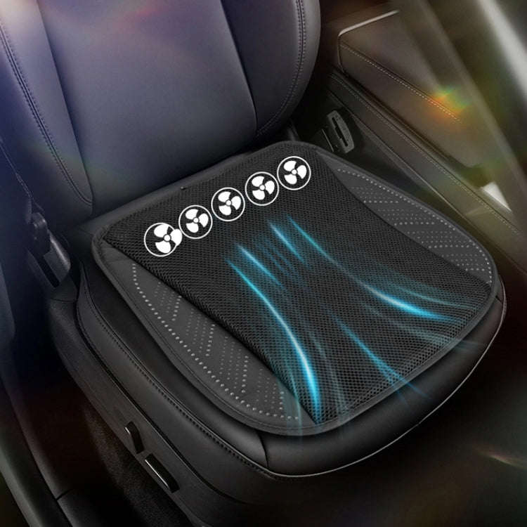 Multifunctional USB Fan Ventilation Heat Dissipation Car Seat Cushion(Blue)