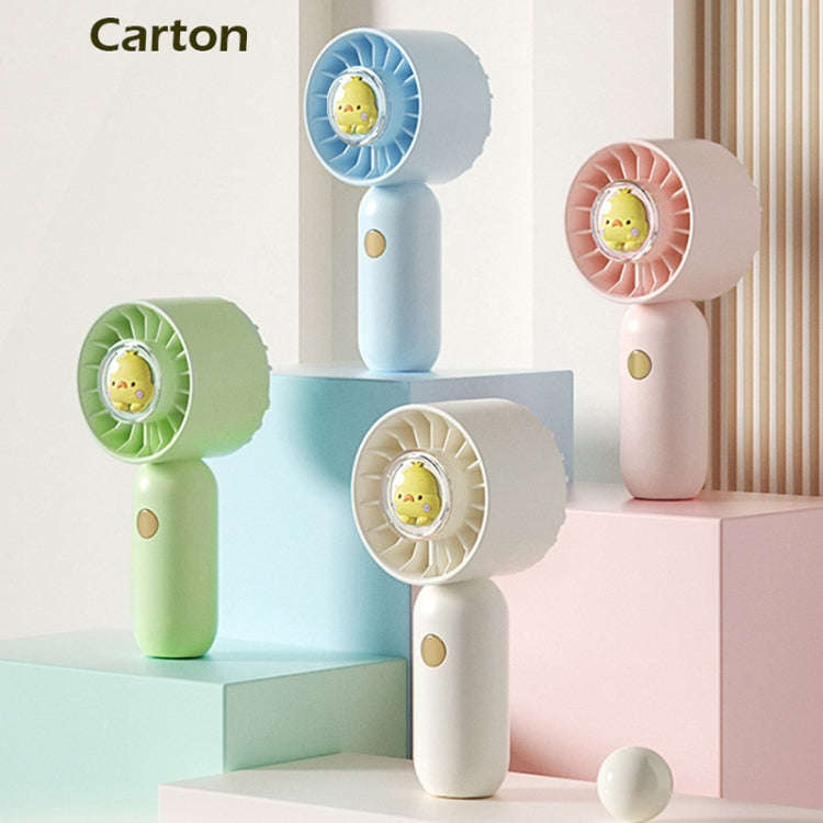 Hand Holds Small Fan Portable Mini Pocket Fan, Style: Blue Duck
