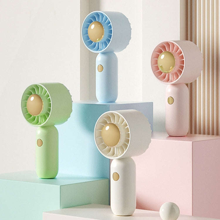 Hand Holds Small Fan Portable Mini Pocket Fan, Style: Blue Spray Plating Version