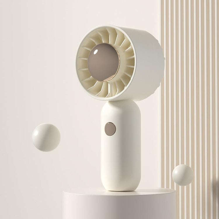 Hand Holds Small Fan Portable Mini Pocket Fan, Style: White Spray Plating Version