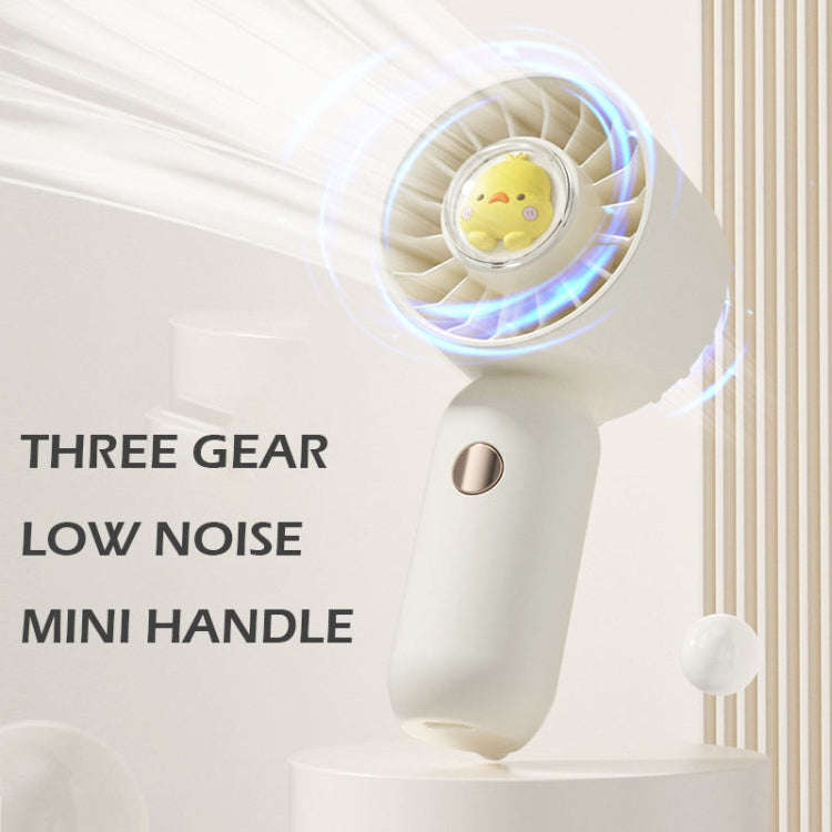 Hand Holds Small Fan Portable Mini Pocket Fan, Style: Green Duck