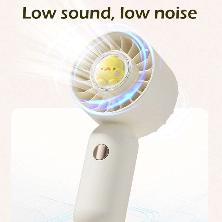 Hand Holds Small Fan Portable Mini Pocket Fan, Style: White Spray Plating Version
