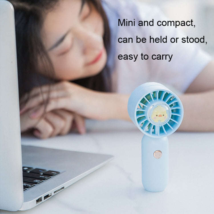 Hand Holds Small Fan Portable Mini Pocket Fan, Style: White Spray Plating Version