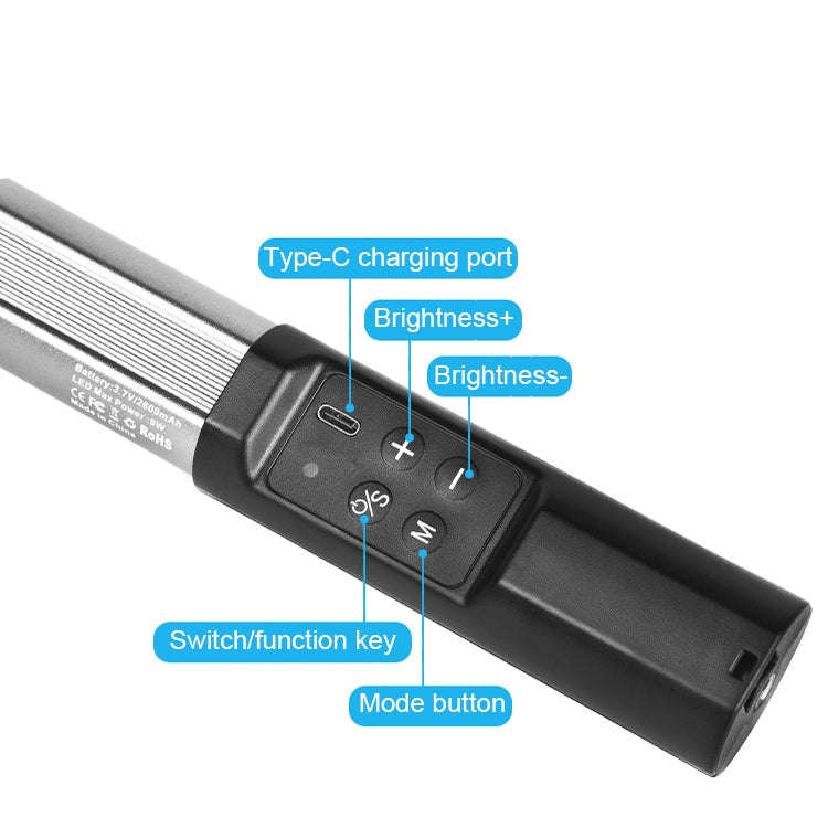 RGB 39 LEDs Photography Fill Light LED Handheld Live Stick Light