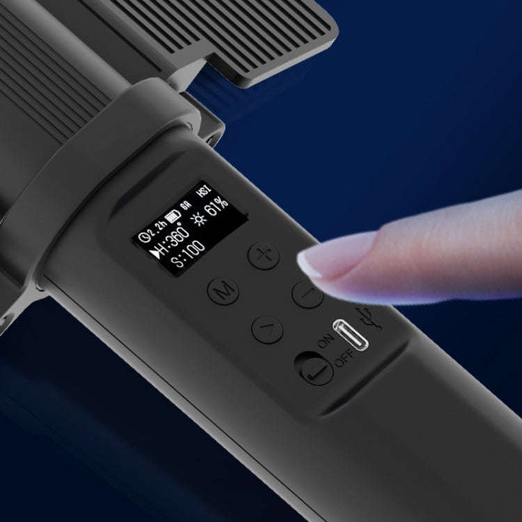 24W 72 LEDs Handheld Full-color RGB Stick Light Photography Light with Barndoor