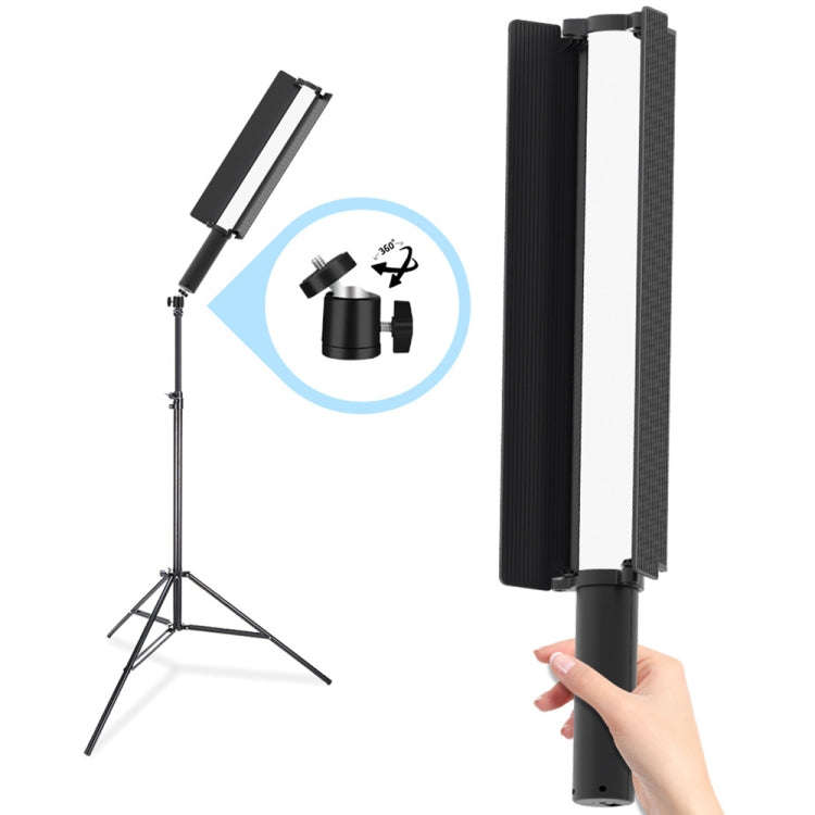 24W 72 LEDs Handheld Full-color RGB Stick Light Photography Light with Barndoor